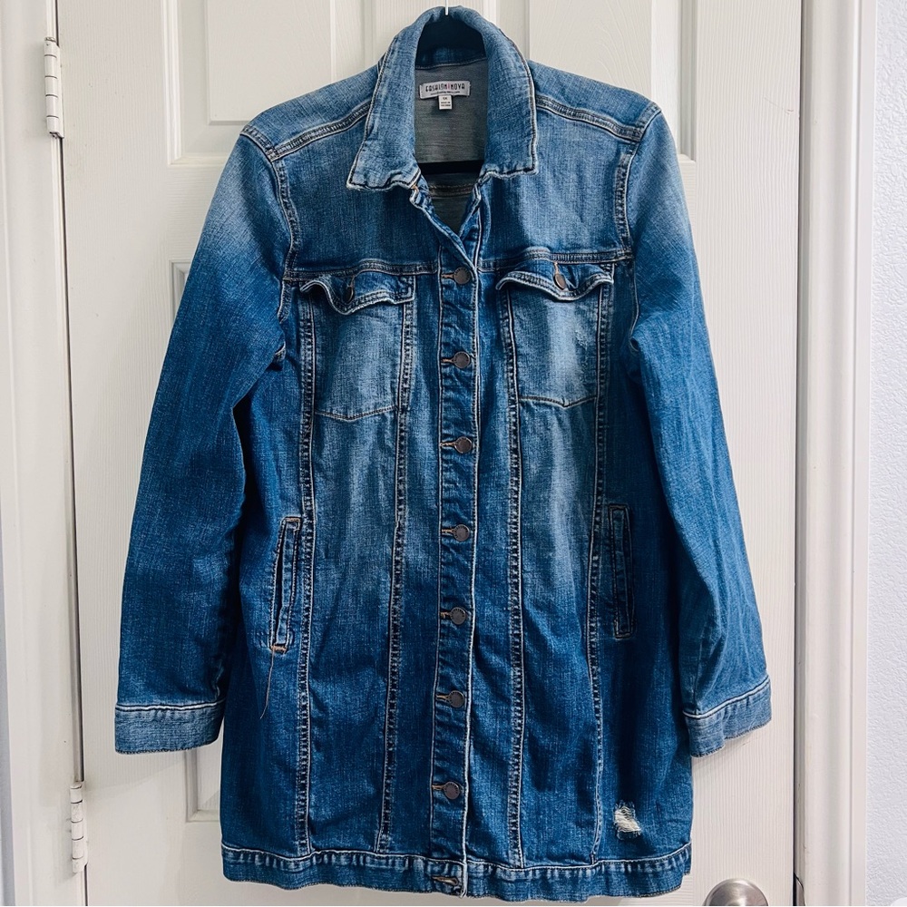 Fashion Nova Denim Dress – Longline, Medium Wash Denim Core
